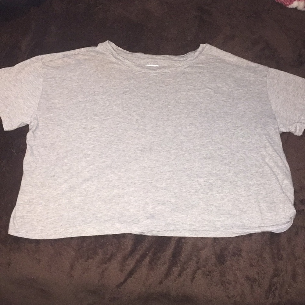 Gray croptop